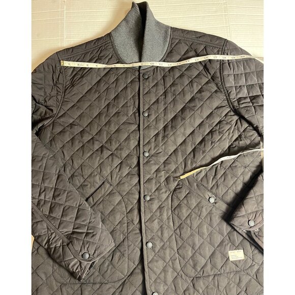 Frank & Oak Mens Quilted Jacket XL Outerwear Polyester/Nylon Blend black - Picture 10 of 12